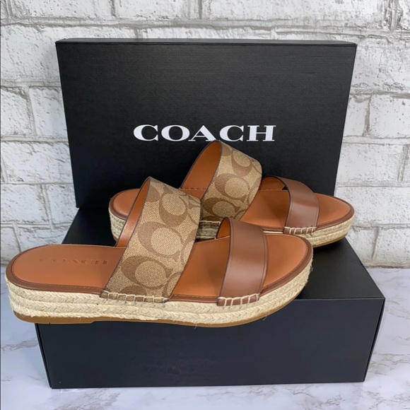 Coach Shoes - Coach Franca Signature Espadrill Sandals